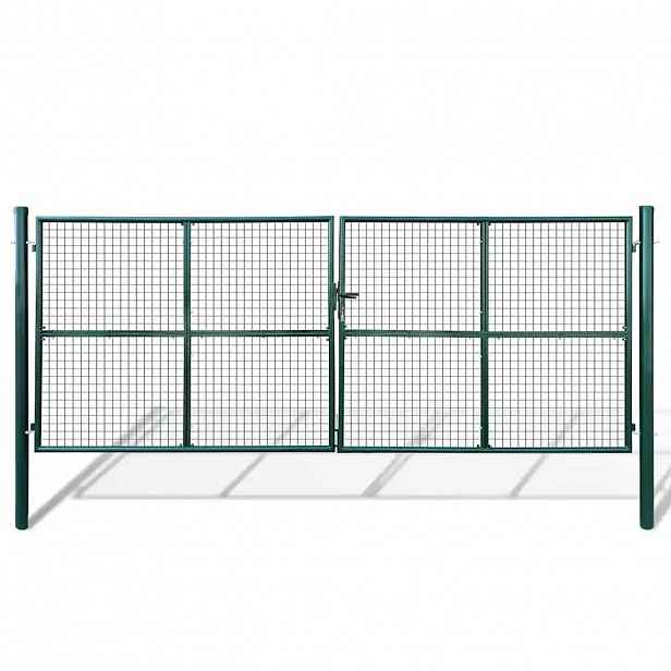 vidaXL Pletivá zahradní branka 400 x 150 cm