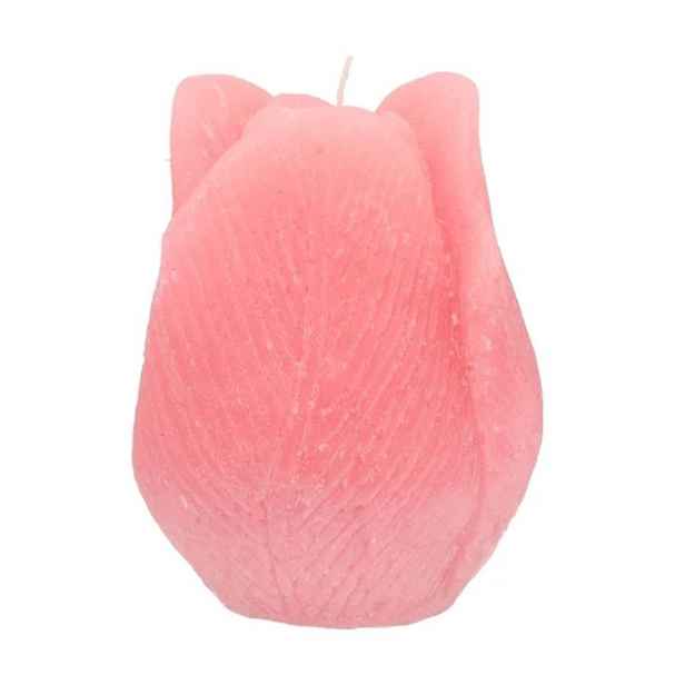 Růžová svíčka ve tvaru tulipánu Tulip Blush Pink - Ø 7*8 cm  daan kromhout