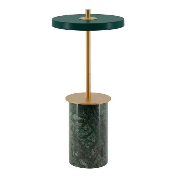 Zelená mramorová LED stmívatelná stolní lampa s kovovým stínidlem (výška 25,5 cm) Asteria Move Mini – UMAGE