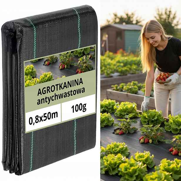 Agrotextilie 100gUV Školkařská podložka 0,8x50m Polsko