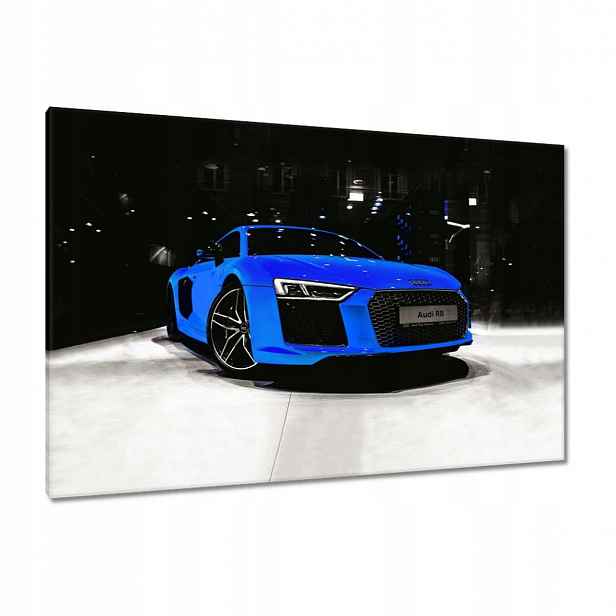 Obrazy 120x80 Modré Audi Audica R8