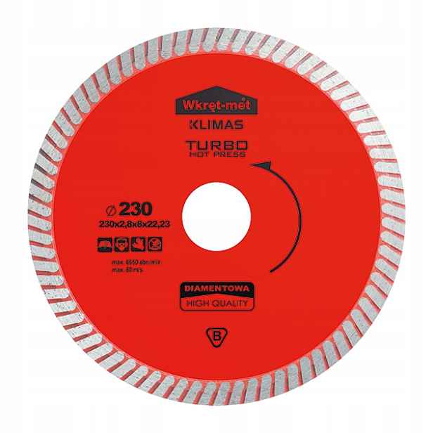 Wkręt-met Diamantový kotouč Turbo Hot Pressed 180 mm