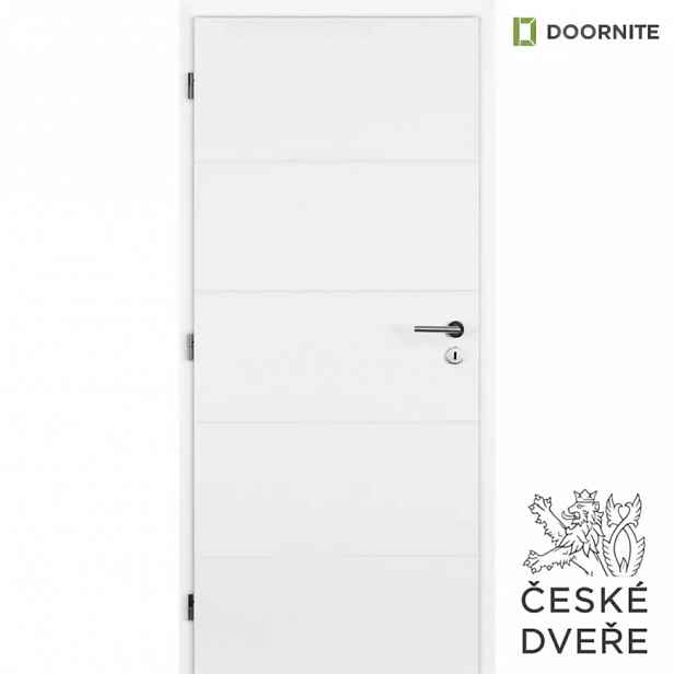 Interiérové dveře Quatro Plné Bílé 90L