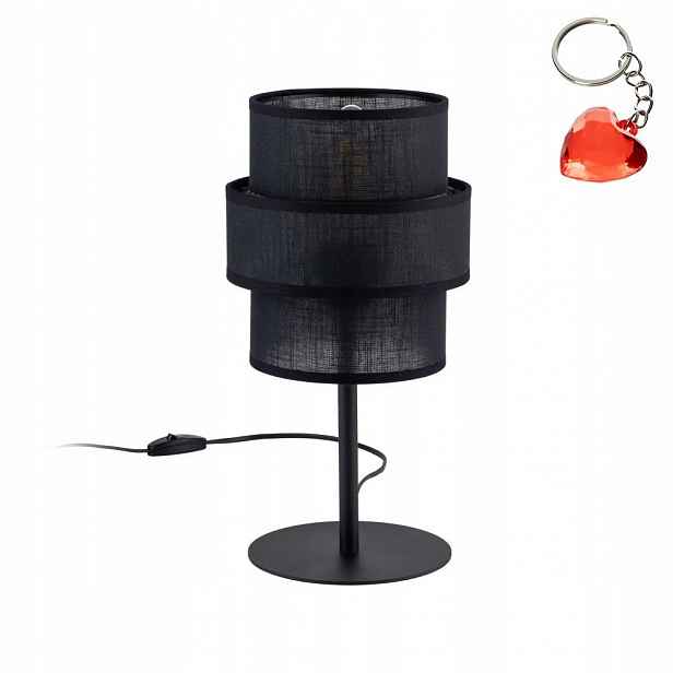 Noční stolní lampa Calisto Černá Kov E27 20 cm Tk Lighting