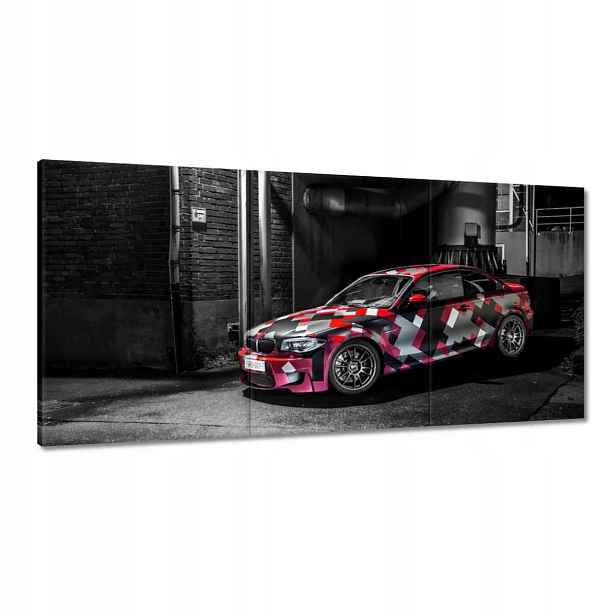 Obrazy 120x60 Červené Bmw