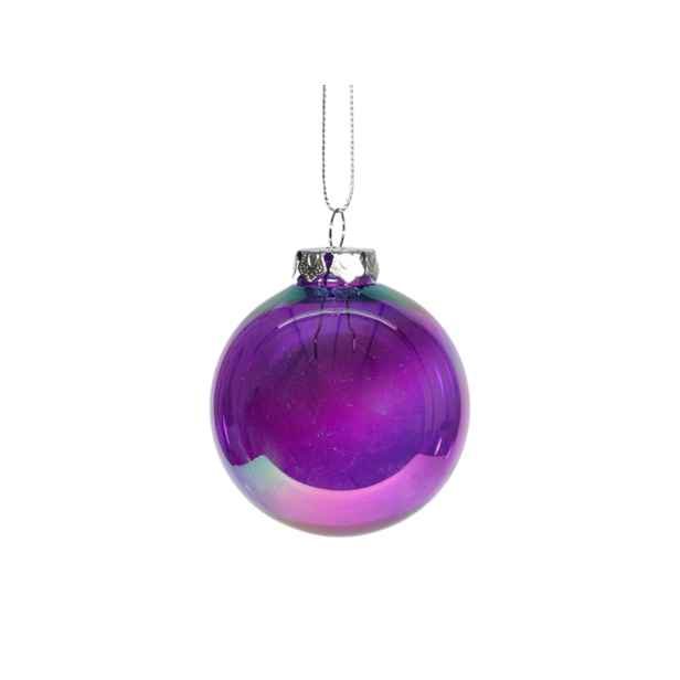 Skleněná vánoční ozdoba FAIRY PURPLE 10 cm, fialová