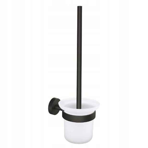Souprava Wc štětka s držákem, Moon Black,TESA