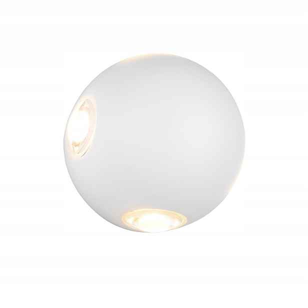 Čtyřnásobné Led venkovní nástěnné svítidlo 4x2W bílé matné IP54 3000K Avisio Trio