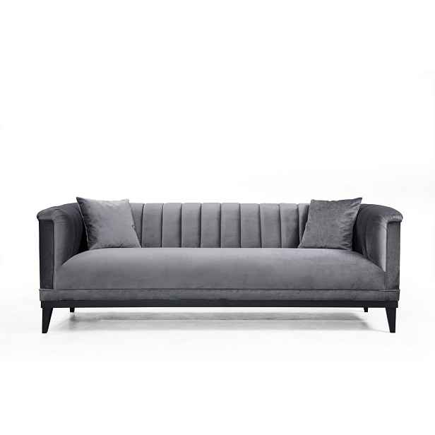 Hanah Home Třímístná pohovka Trendy 225 cm tmavě šedá