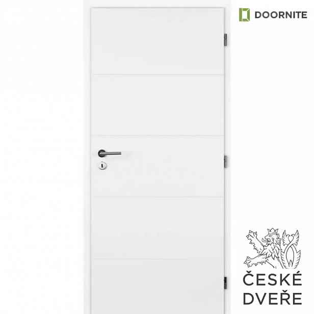 Interiérové dveře Quatro Plné Bílé 90P