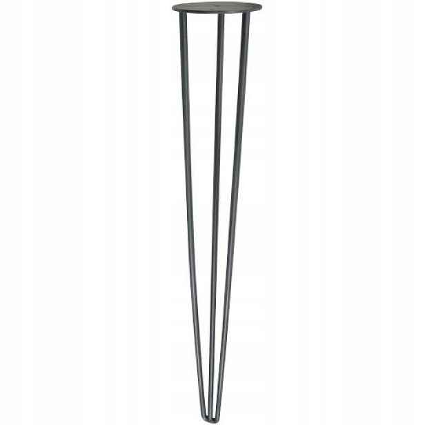 Ocelová noha Hairpin 3 tyčová Grafit 71 cm Italy