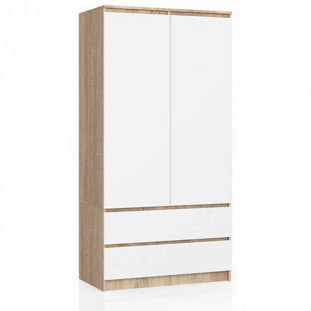 RAUMHIRSCH FURNITURE SKŘÍŇ dub Sonoma, bílá 180/90/51