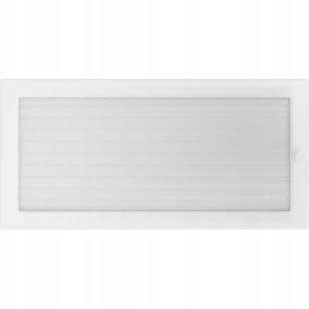 Ventilační mřížka 22x45 bílá s žaluzií