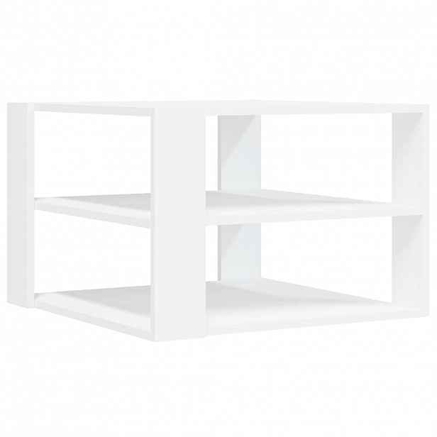 vidaXL Konferenční stolek bílý 58 x 58 x 40 cm kompozitní dřevo