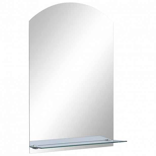 vidaXL Nástěnné zrcadlo s policí 40 x 60 cm tvrzené sklo