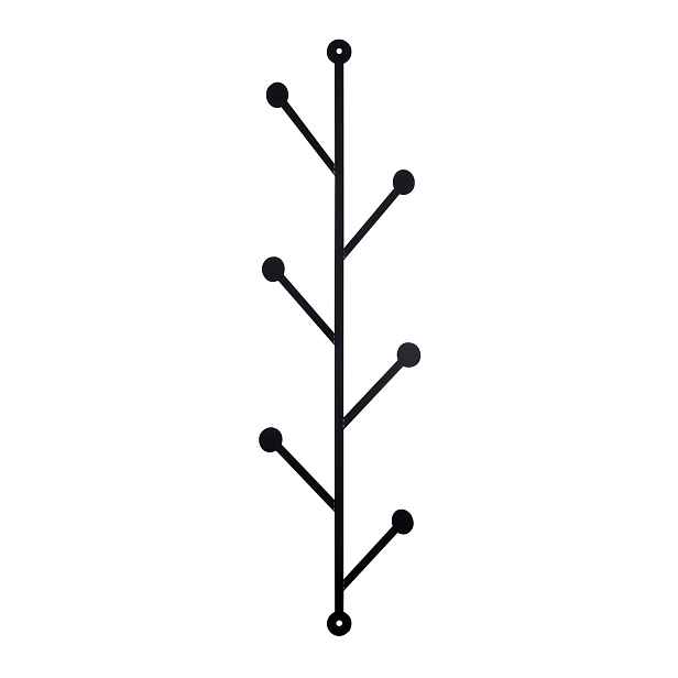 Wallity Nástěnný kovový věšák Rod 94 cm černý