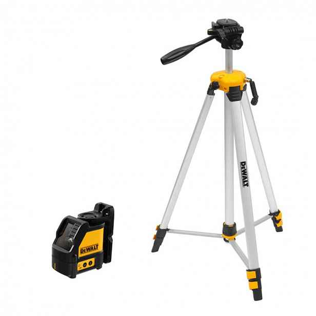 DeWALT - Křížový laser se stativem, dosah 50 m, baterie DW088KTRI