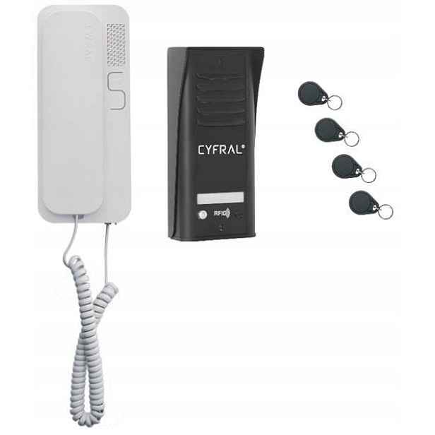 Interkomová sada Cyfral Cosmo C41A268 černobílá