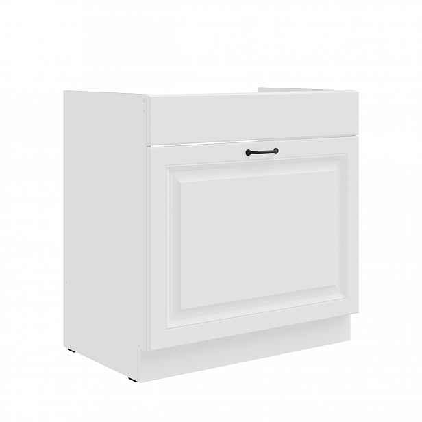Spodní skříňka pod dřez Stilo 80 ZL 1S BB - Premium Box Barva korpusu: Bílá, Barva dvířek: Bílá
