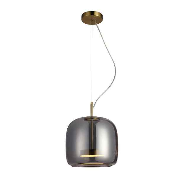 Závěsná lampa Stropní Svítidlo Caste Zlatá Led 120° Teplá bílá kouřová Italux