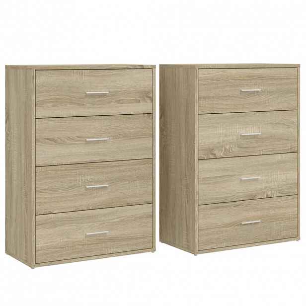 vidaXL Příborníky 2 ks dub sonoma 60 x 31 x 84 cm kompozitní dřevo