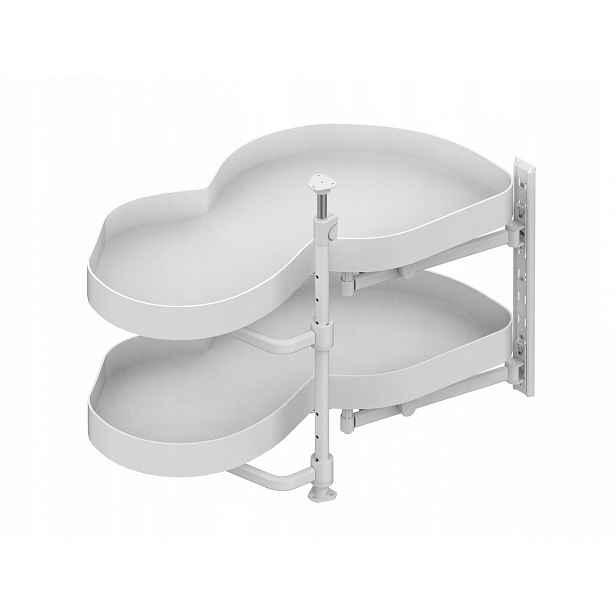 Noma Corner Optima 900/500 levý kov/mdf bílý TE44.0003.01.003