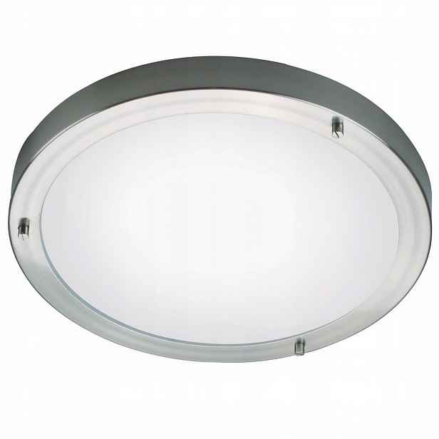 Stropní svítidlo Stropní Svítidlo Stříbrné Sklo 31.5 cm IP44 Stmívatelné Ancona Nordlux