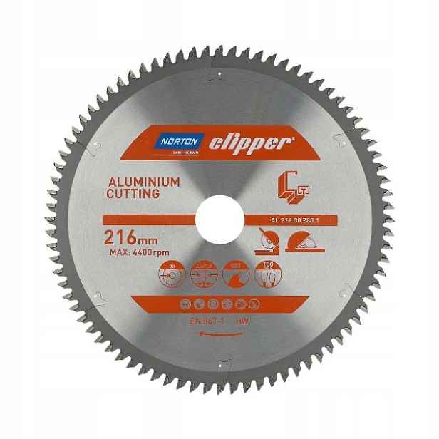 Vidiový Kotouč Pro Řezání Hliníku Norton 216X30 MM