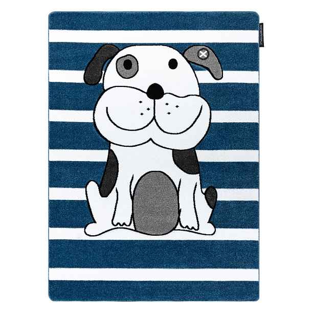 Dětský kusový koberec Petit Puppy blue, 160x220, modrá, dětský pokoj, Dywany Łuszczów
