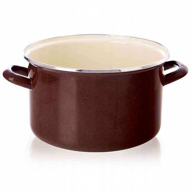 Hrnec 26 cm 6,5 l hnědý pro indukci a troubu