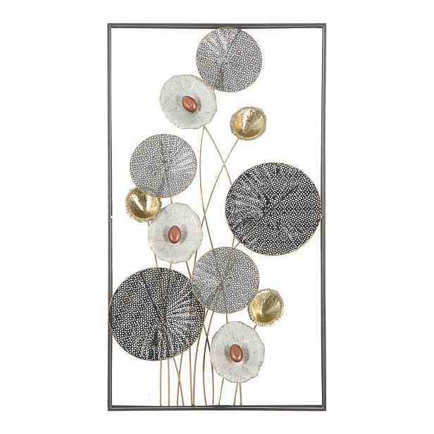 Nástěnná kovová dekorace Mauro Ferretti Grid, 50 x 90,5 cm