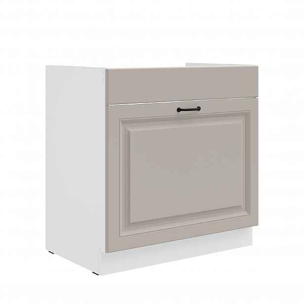 Spodní skříňka pod dřez Stilo 80 ZL 1S BB - Premium Box Barva korpusu: Bílá, Barva dvířek: Clay Grey