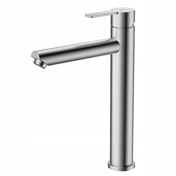 Stojánková umyvadlová baterie Avapax stříbrná ocel kartáčovaná Inox ABMI131511