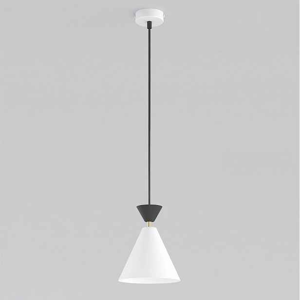 Závěsná lampa Klever 1-bodová E14 bílá s černým akcentem