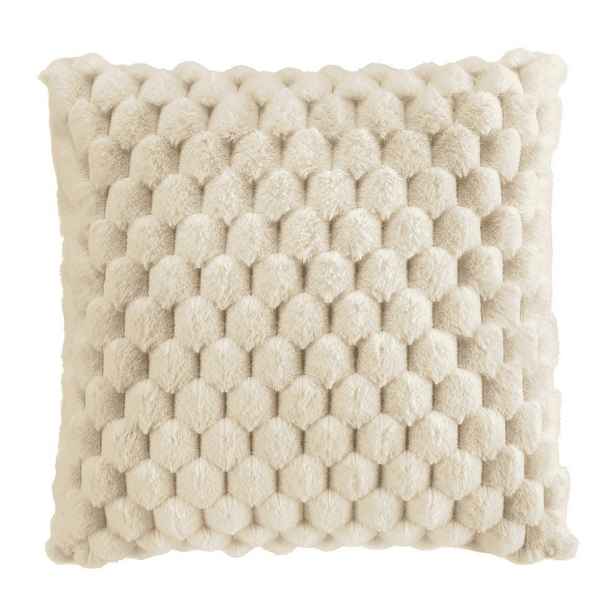 Dekorační polštář z umělé kožešiny 45x45 cm Frosty – douceur d'intérieur