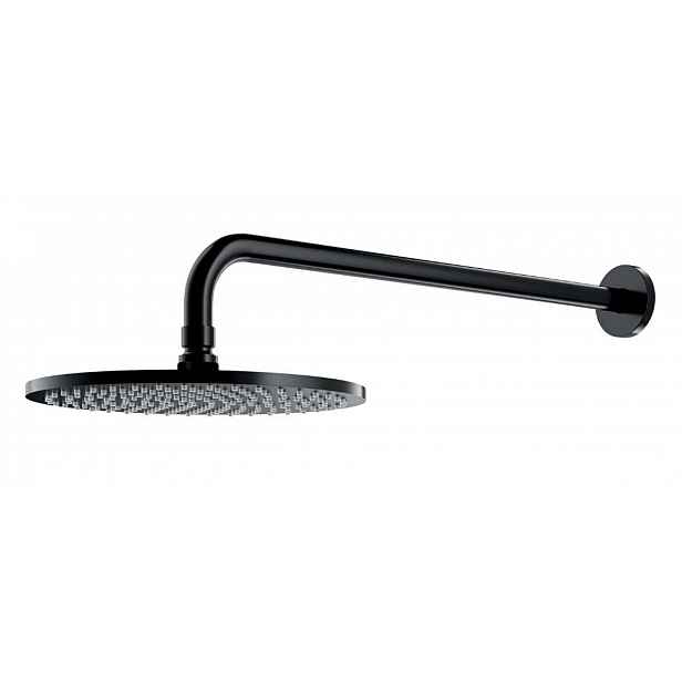 OMNIRES Slimline - Hlavová sprcha, průměr 25 cm, černá WGSET1BL