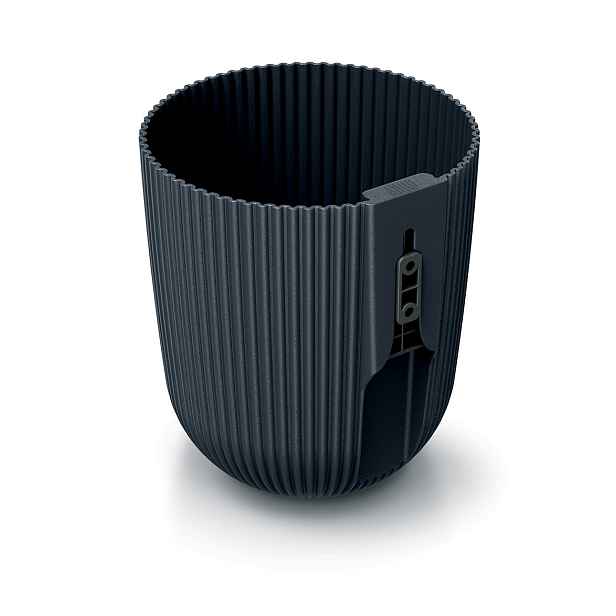 Prosperplast Nástěnný květináč MILLA WALL 14,6 cm antracitový
