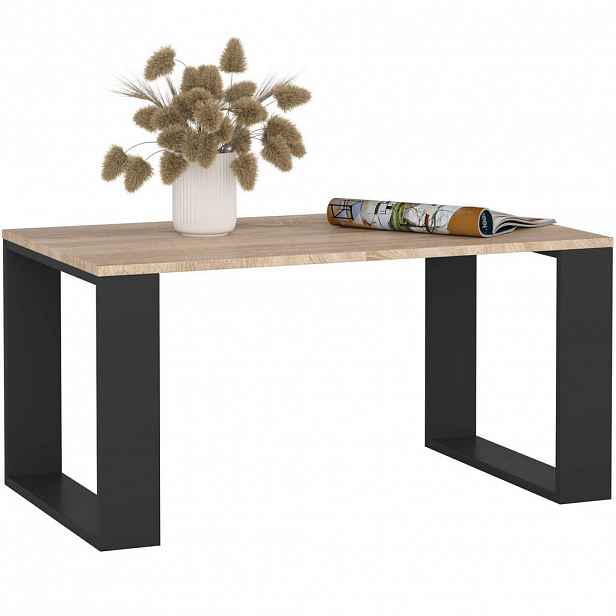 RAUMHIRSCH FURNITURE KONZOLOVÝ STOLEK Dub Sonoma, černá 45/92/53