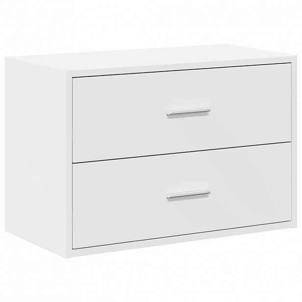 vidaXL vida Skříňka s 2 zásuvkami bílá 60x31x40 cm kompozitní dřevo