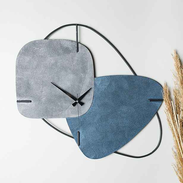 Wallity Dekorativní nástěnné kovové hodiny Clock Brazil šedé