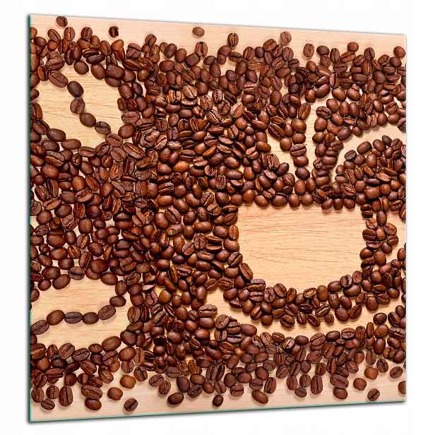 Skleněná Ochranná Deska Panel Lepidlo 60x65 Káva
