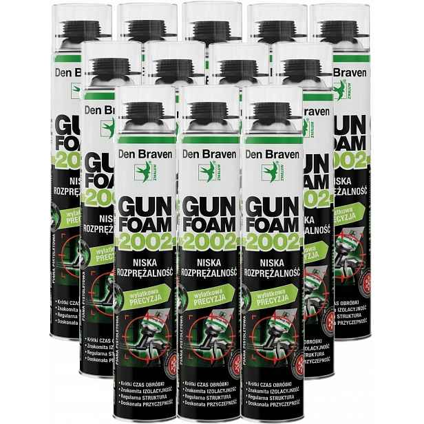 12 Ks Den Braven Pistoletová Pěna Gunfoam 2002 750 ml 12 Ks