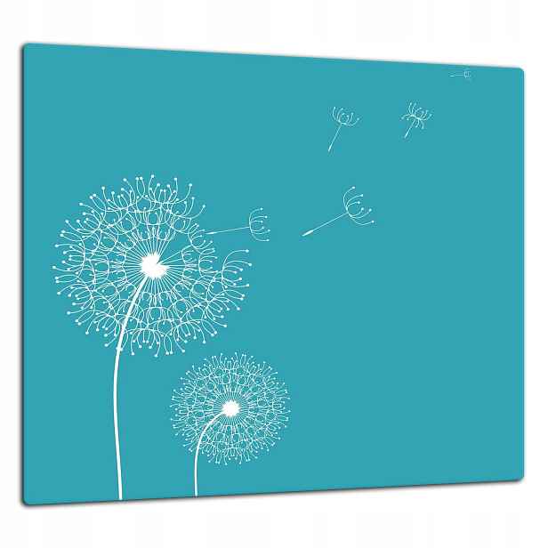 Skleněná Ochranná Deska Panel Lepidlo 65x60 Květina