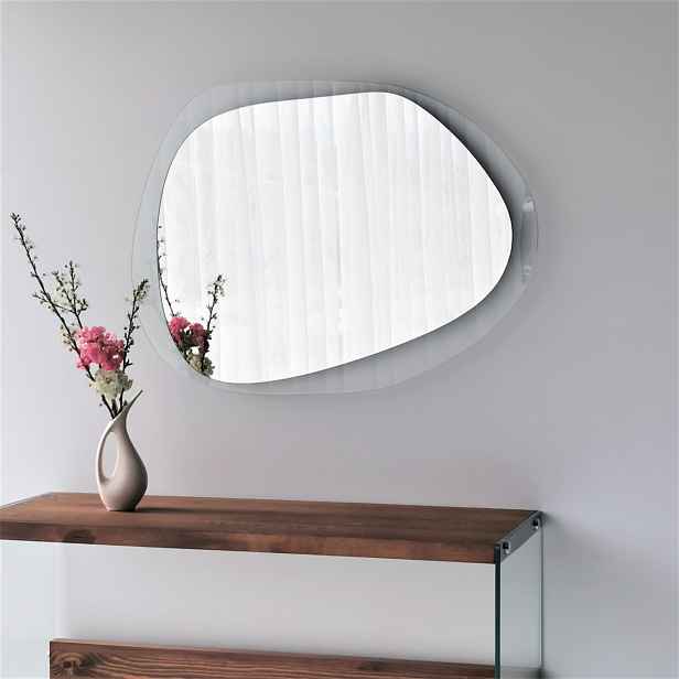 Kalune Design Dekorativní nástěnné zrcadlo Aqua 75x55 cm transparent