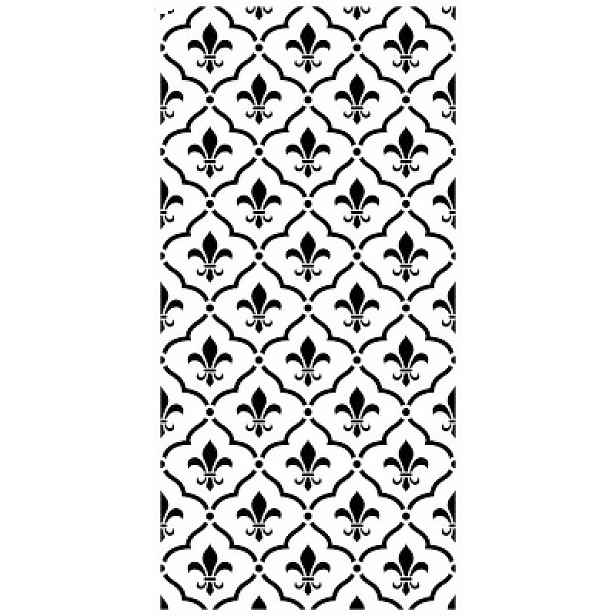 Omítací Šablona LuxBud Panel 61 Dekorativní na omítky Vzor 92x44 cm