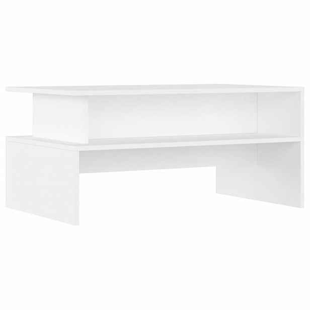 vidaXL Konferenční stolek bílý 90 x 55 x 42,5 cm kompozitní dřevo