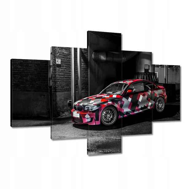 Obrazy 100x70 Červené Bmw