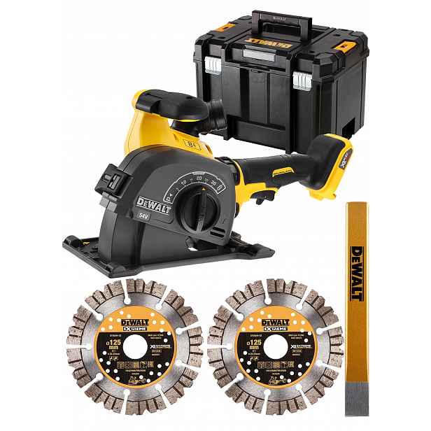 Bezkartáčová bruska 54V 125 mm Dewalt DCG200NT Tstak VI
