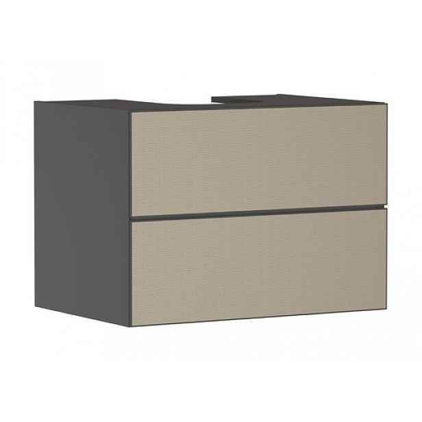 Skříňka pod umyvadlo pod desku Hansgrohe Xevolos E 78x55,5x55 cm břidlicová matná šedá mat 54189390