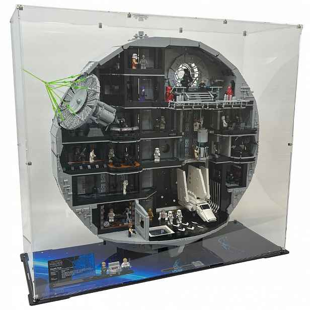 Vitrína Blacked Brick pro Lego 75419 Star Wars Hvězda smrti